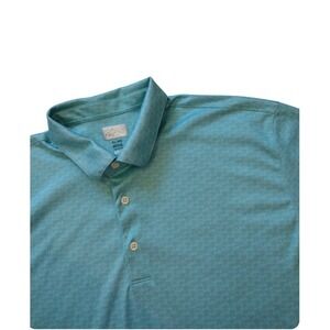 Greg‎ Norman Golf Polo Shirt Men's XL Blue ML75 Play Dry Short Sleeves Sporty